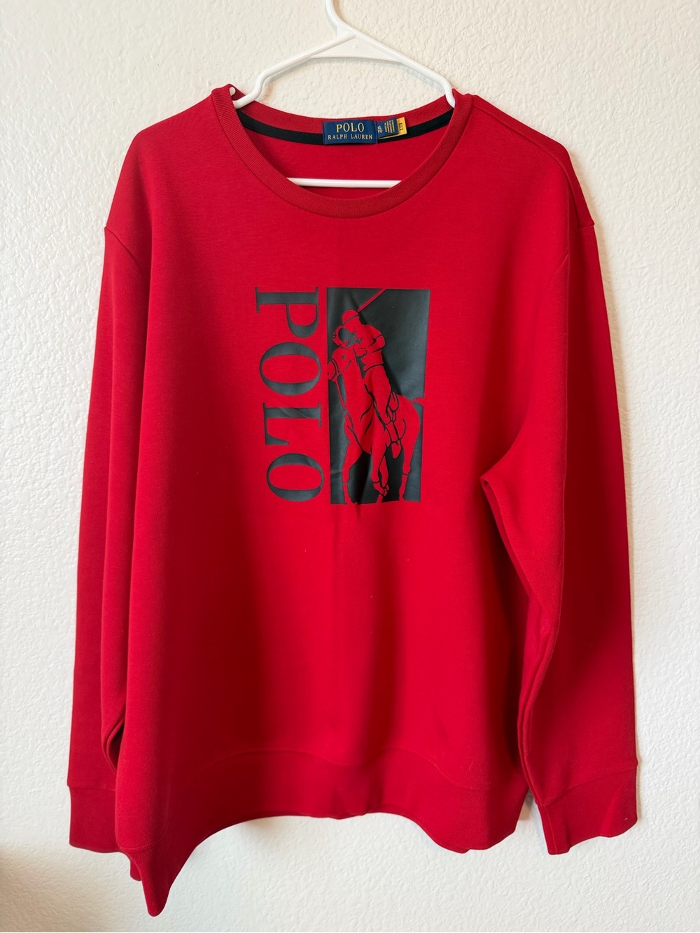 Polo Ralph Lauren Men’s Red Big Pony Logo Graphic sweatshirt - XL